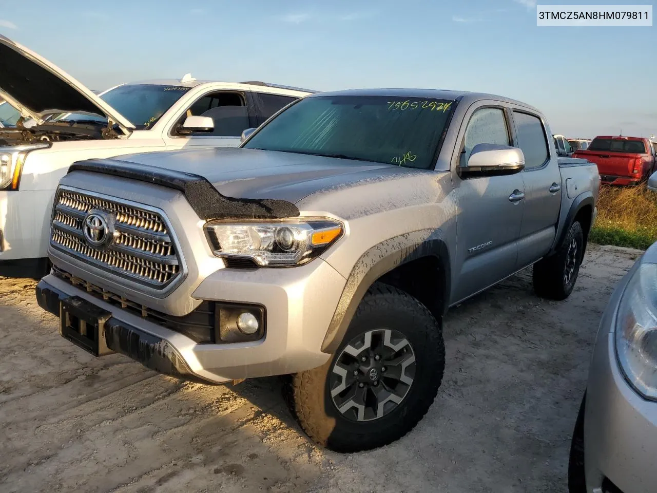 2017 Toyota Tacoma Double Cab VIN: 3TMCZ5AN8HM079811 Lot: 75078954