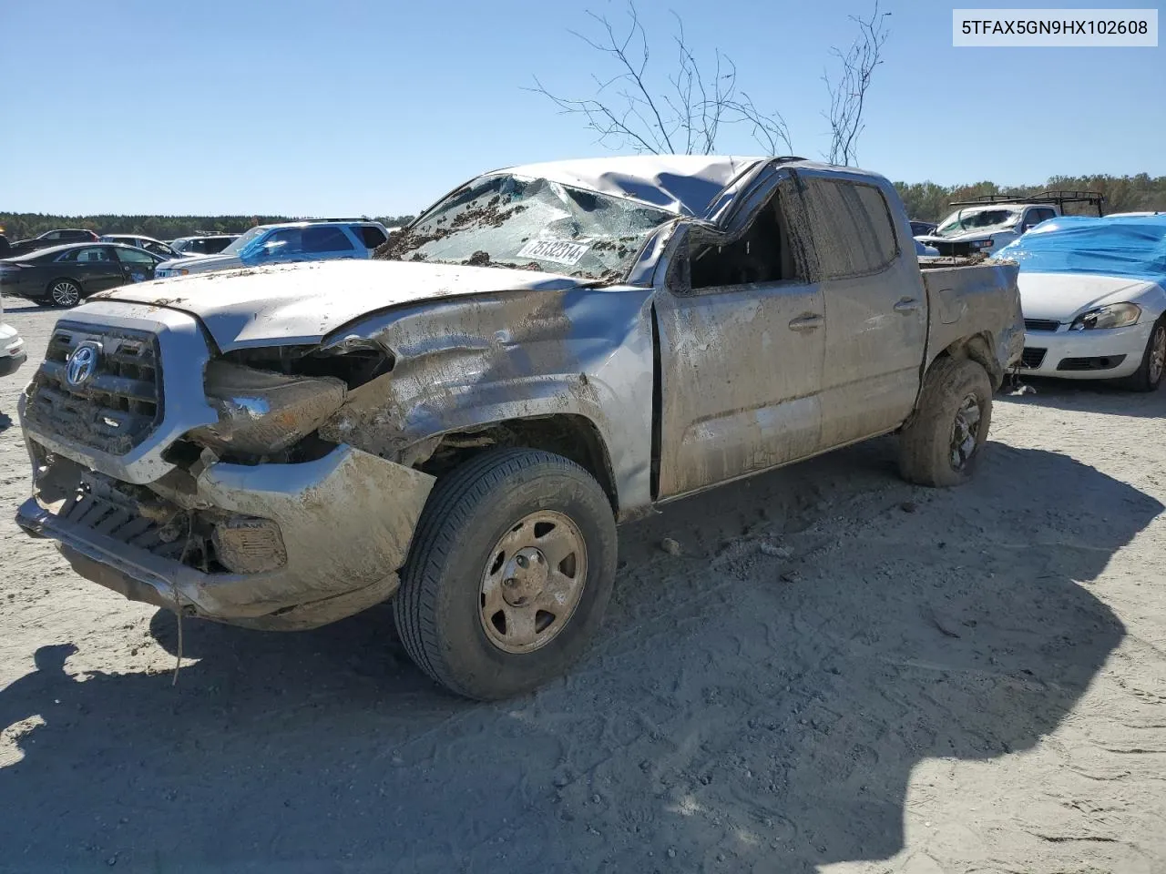 2017 Toyota Tacoma Double Cab VIN: 5TFAX5GN9HX102608 Lot: 75132314