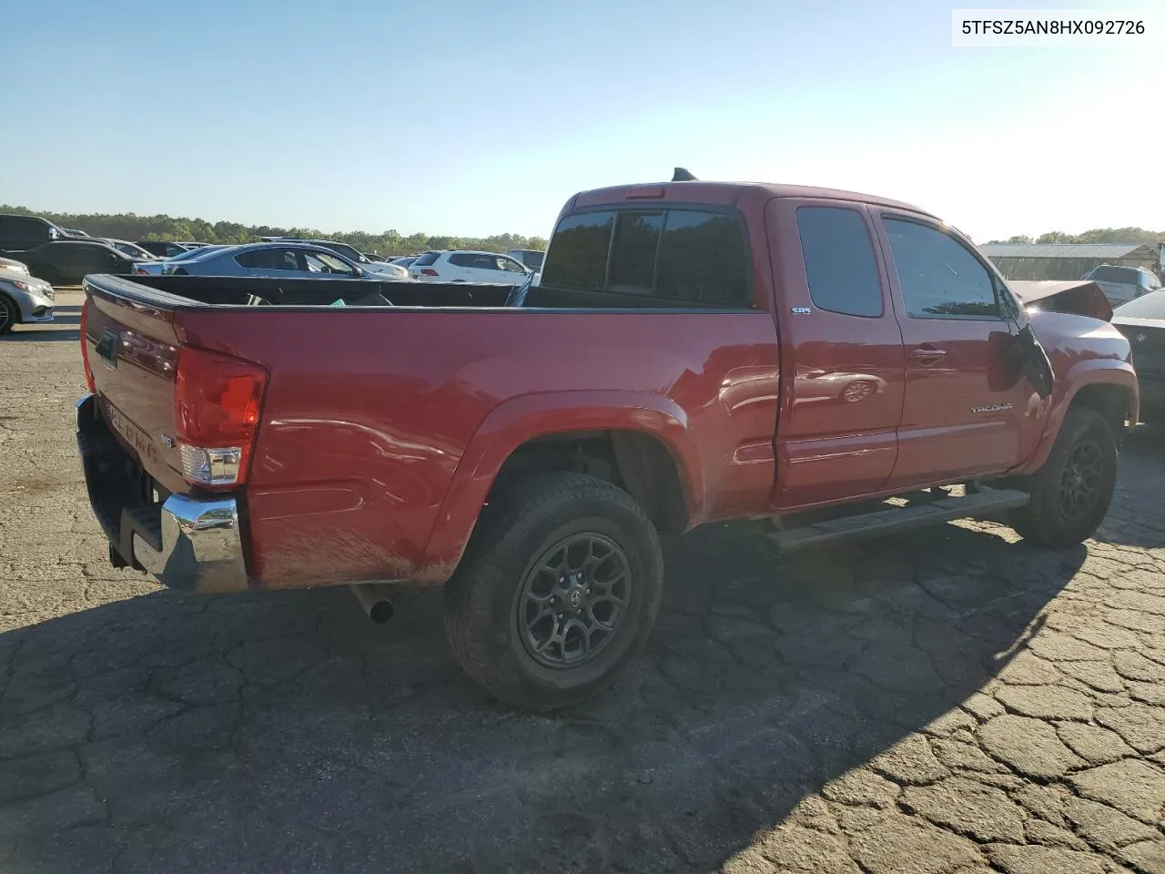 2017 Toyota Tacoma Access Cab VIN: 5TFSZ5AN8HX092726 Lot: 75267914