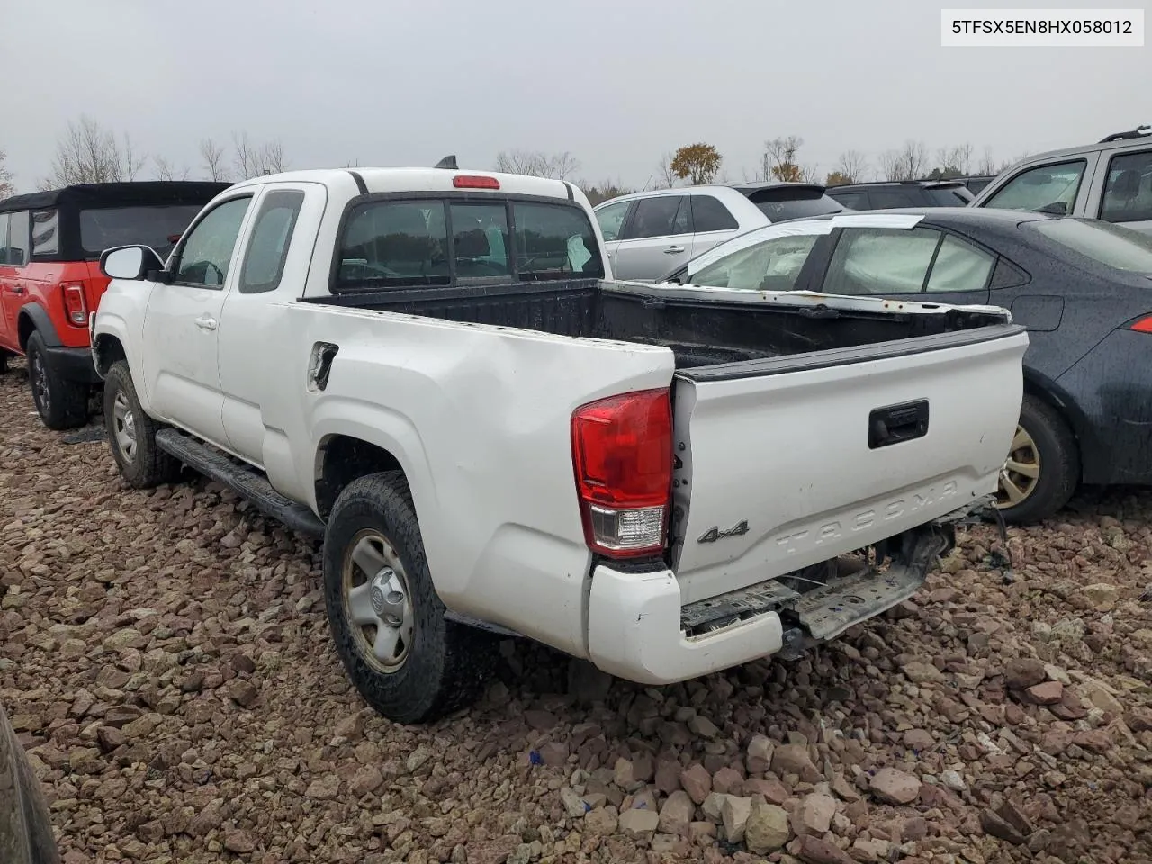 2017 Toyota Tacoma Access Cab VIN: 5TFSX5EN8HX058012 Lot: 76805414