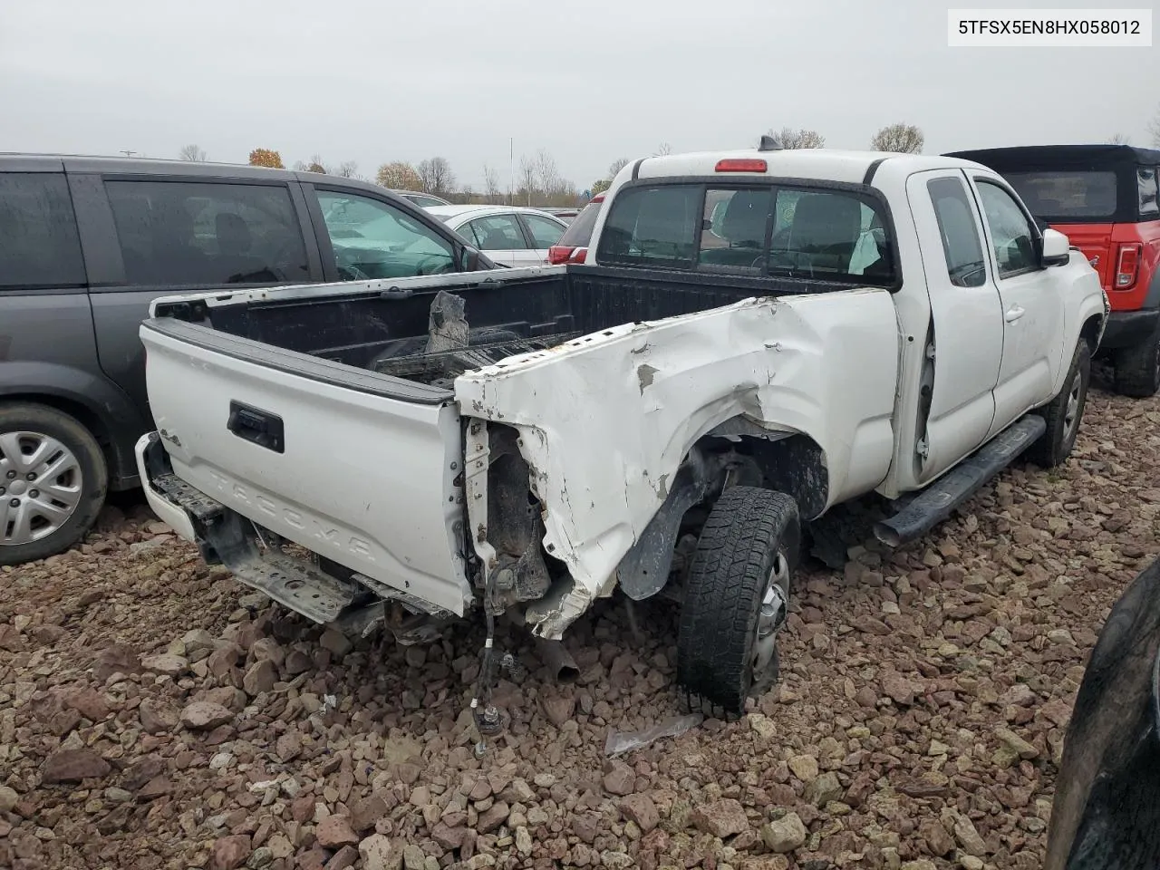 2017 Toyota Tacoma Access Cab VIN: 5TFSX5EN8HX058012 Lot: 76805414