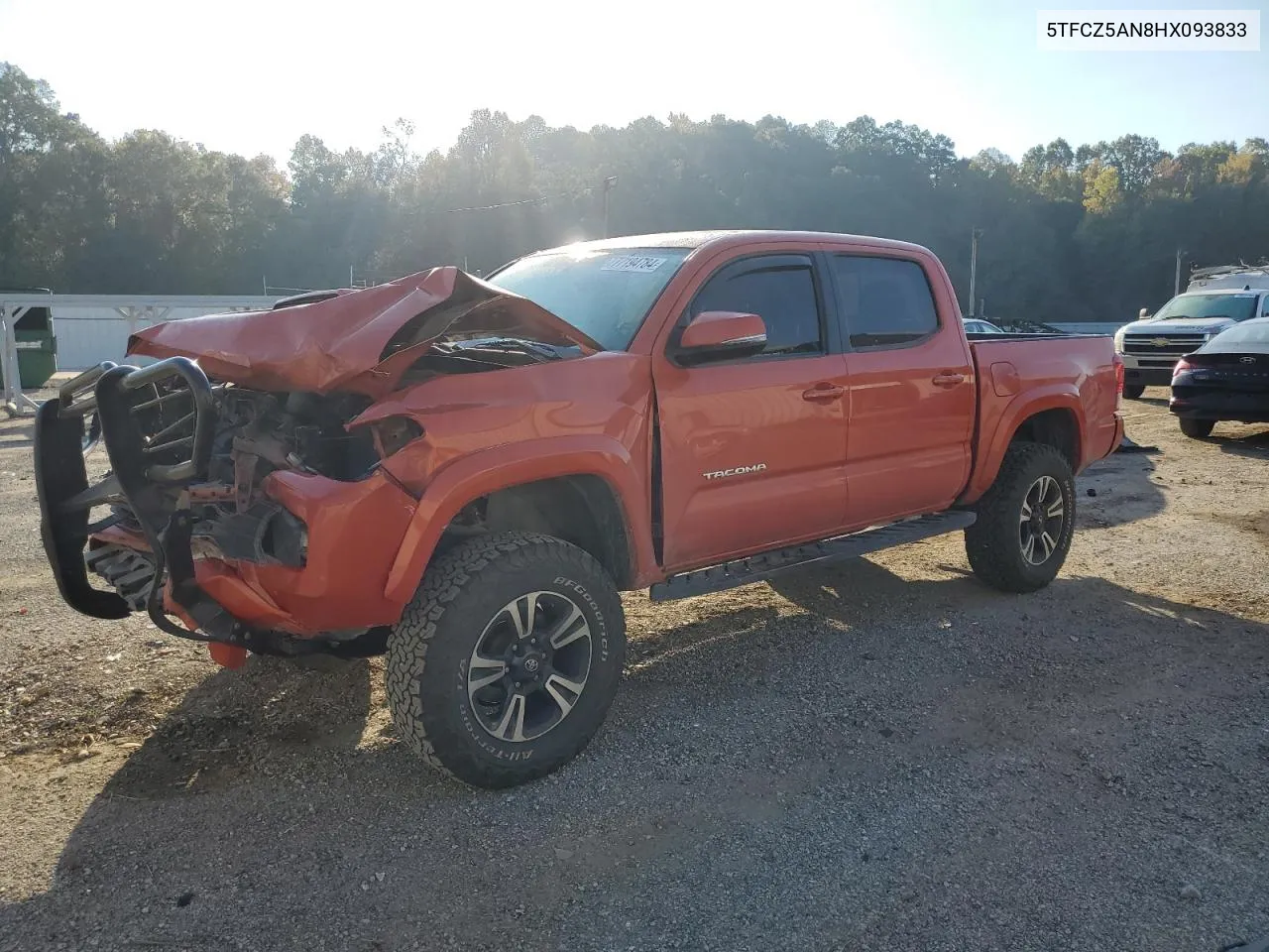 2017 Toyota Tacoma Double Cab VIN: 5TFCZ5AN8HX093833 Lot: 77194784