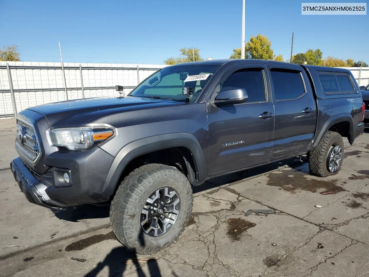 2017 Toyota Tacoma Double Cab VIN: 3TMCZ5ANXHM062525 Lot: 77226004