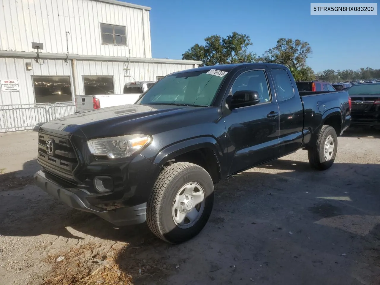 2017 Toyota Tacoma Access Cab VIN: 5TFRX5GN8HX083200 Lot: 77764724