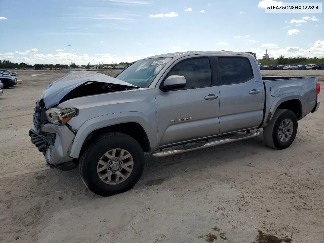 2017 Toyota Tacoma Double Cab VIN: 5TFAZ5CN8HX022894 Lot: 77799874