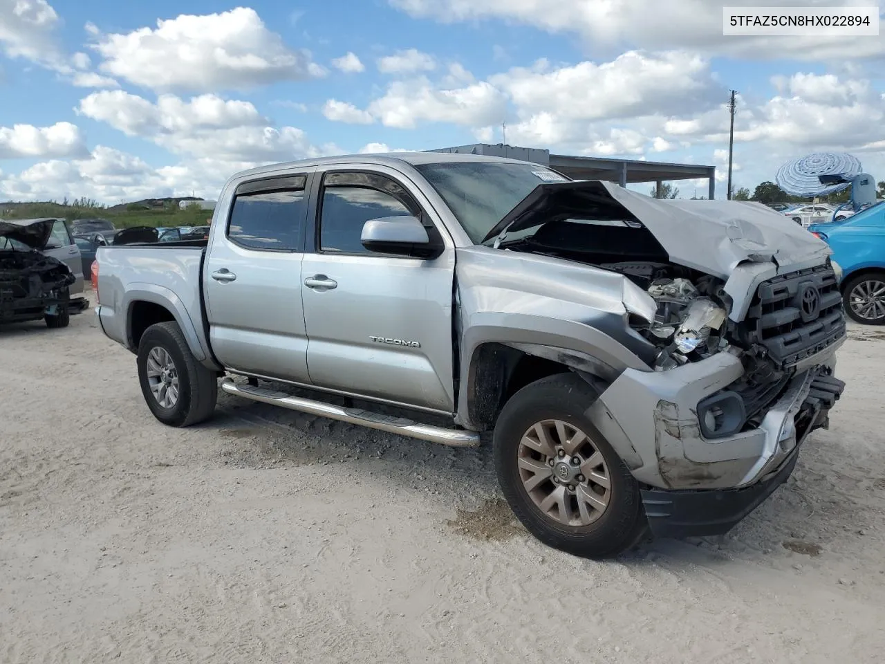 2017 Toyota Tacoma Double Cab VIN: 5TFAZ5CN8HX022894 Lot: 77799874