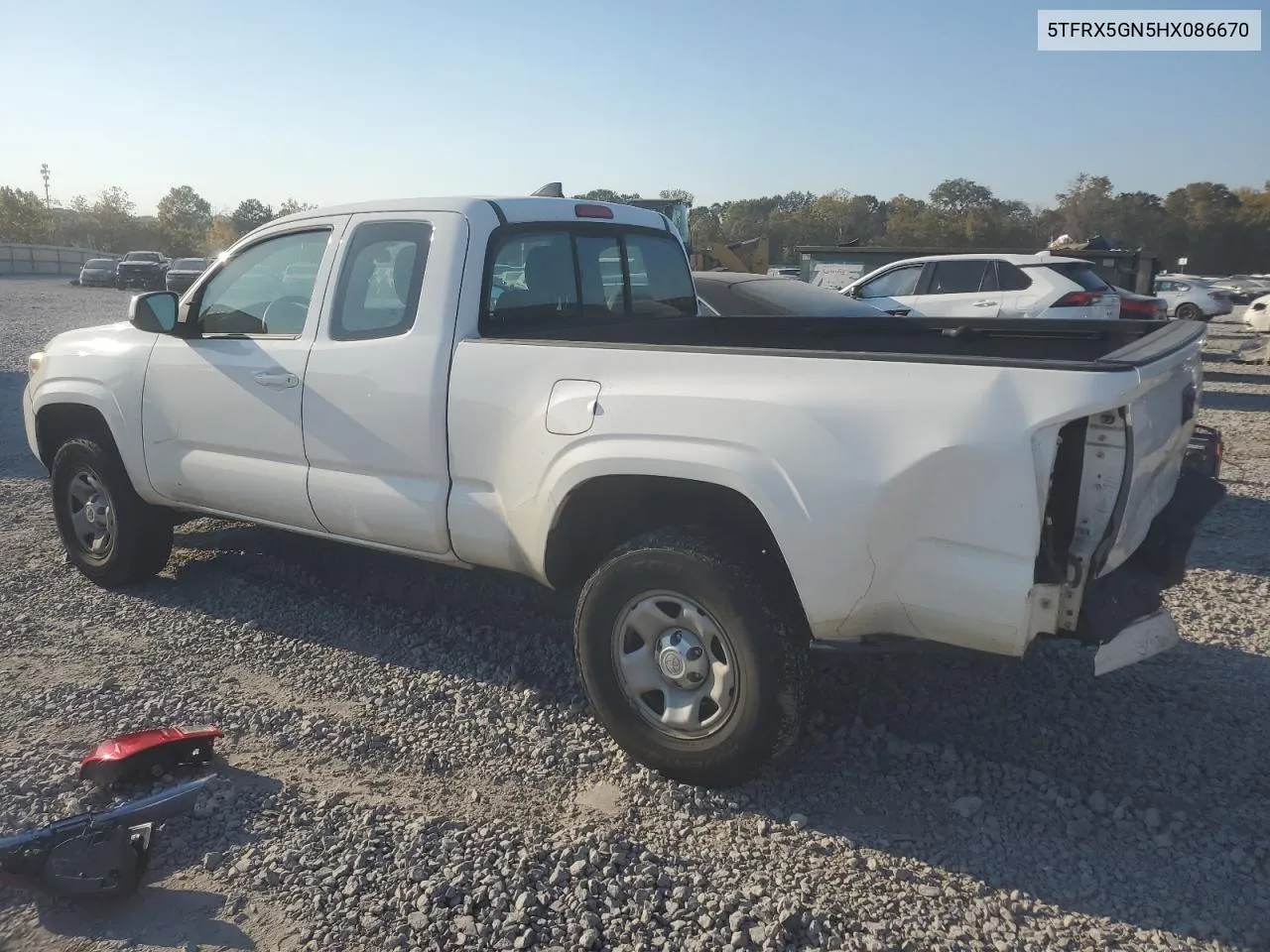 2017 Toyota Tacoma Access Cab VIN: 5TFRX5GN5HX086670 Lot: 77862504