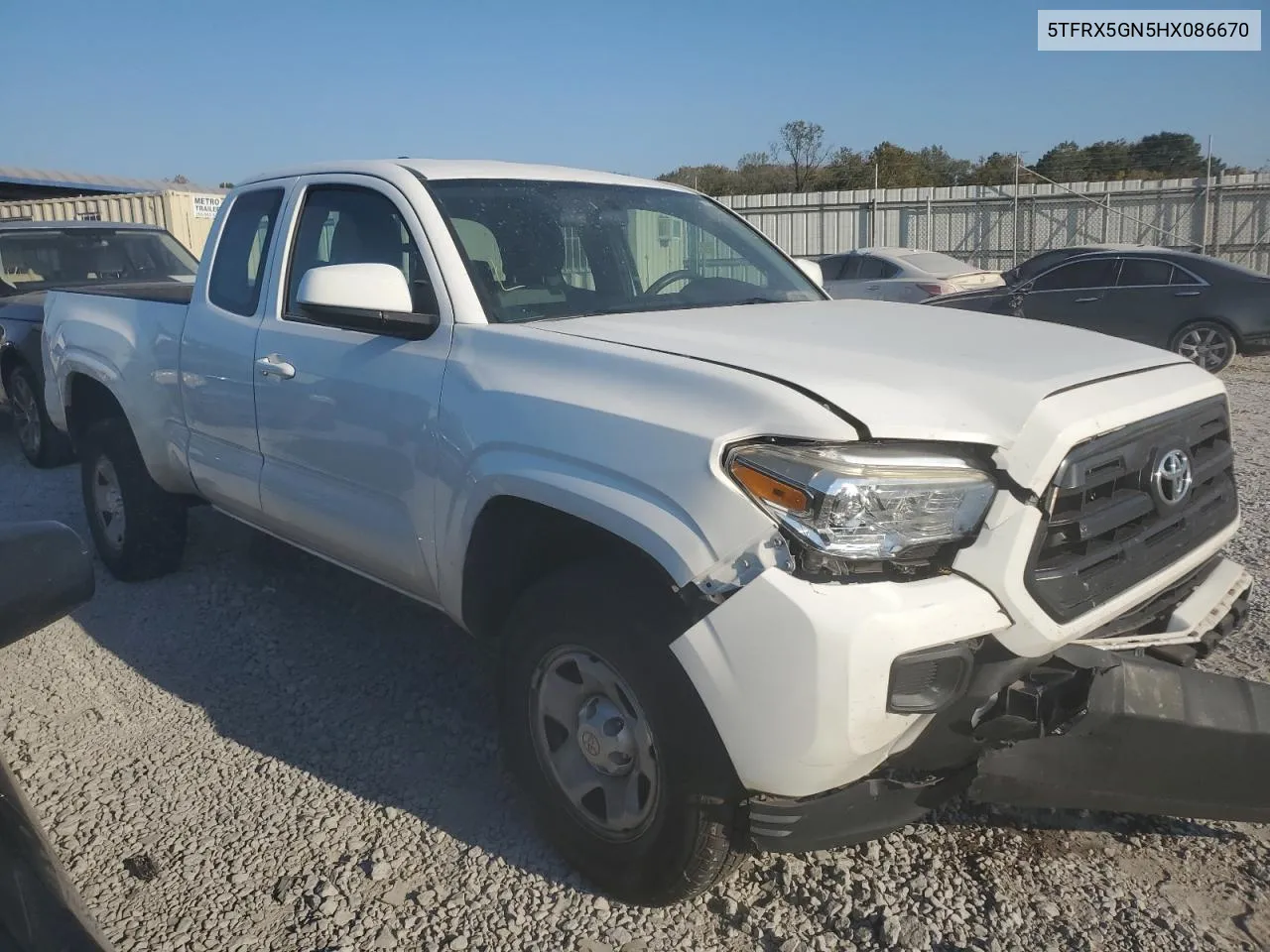 2017 Toyota Tacoma Access Cab VIN: 5TFRX5GN5HX086670 Lot: 77862504