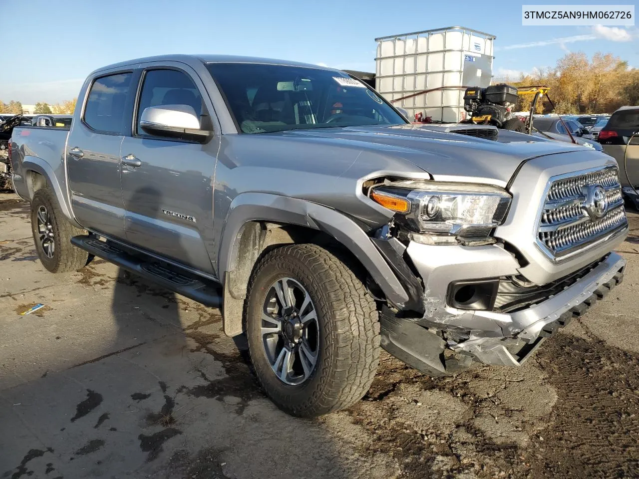 2017 Toyota Tacoma Double Cab VIN: 3TMCZ5AN9HM062726 Lot: 77890004