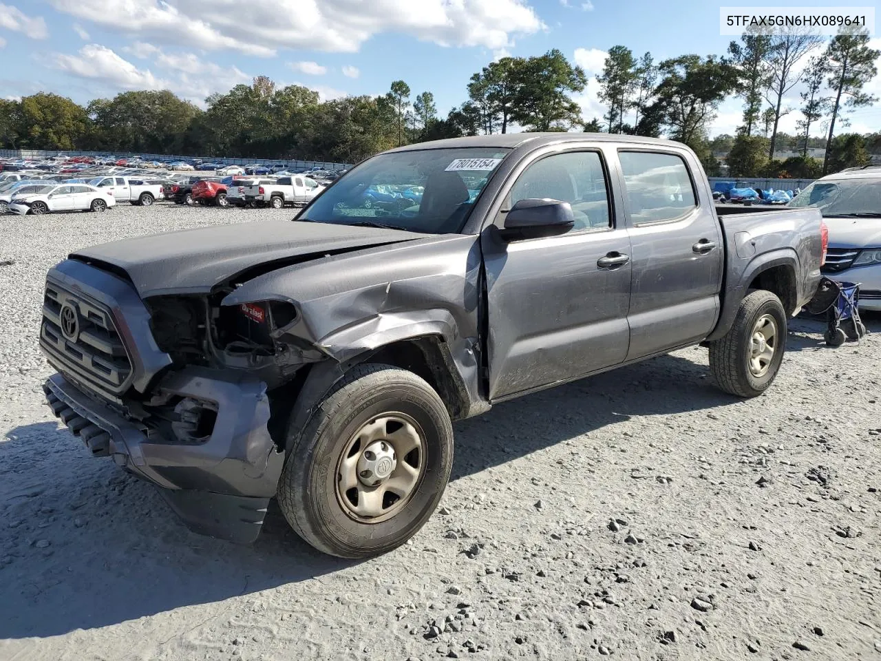 2017 Toyota Tacoma Double Cab VIN: 5TFAX5GN6HX089641 Lot: 78015154