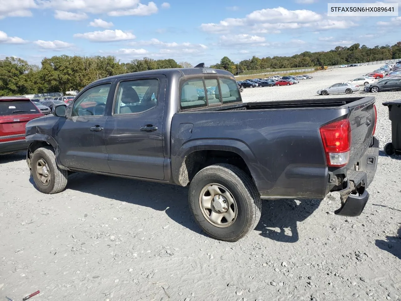 2017 Toyota Tacoma Double Cab VIN: 5TFAX5GN6HX089641 Lot: 78015154