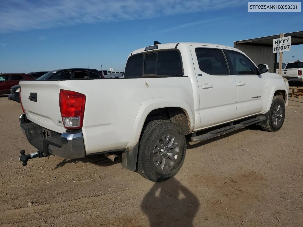 2017 Toyota Tacoma Double Cab VIN: 5TFCZ5AN9HX058301 Lot: 78140734