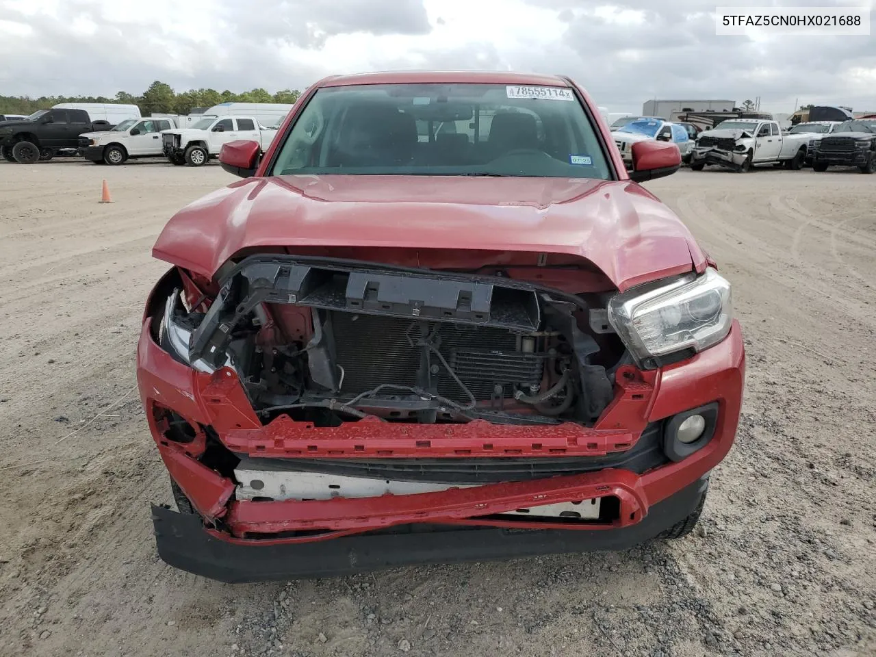 2017 Toyota Tacoma Double Cab VIN: 5TFAZ5CN0HX021688 Lot: 78555114