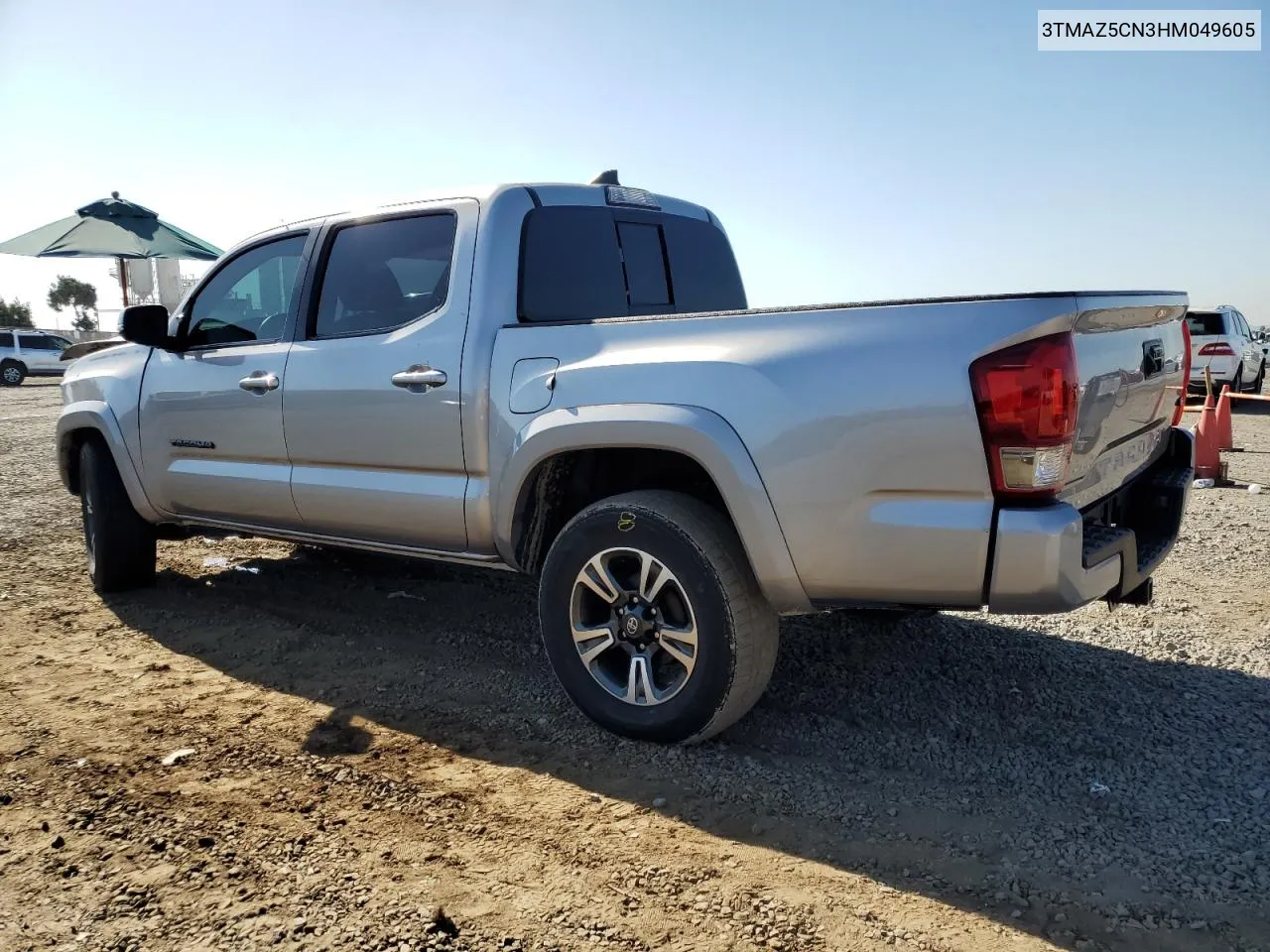 2017 Toyota Tacoma Double Cab VIN: 3TMAZ5CN3HM049605 Lot: 78739244