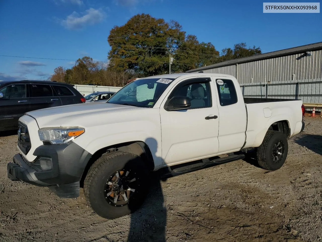 2017 Toyota Tacoma Access Cab VIN: 5TFRX5GNXHX093968 Lot: 78957624