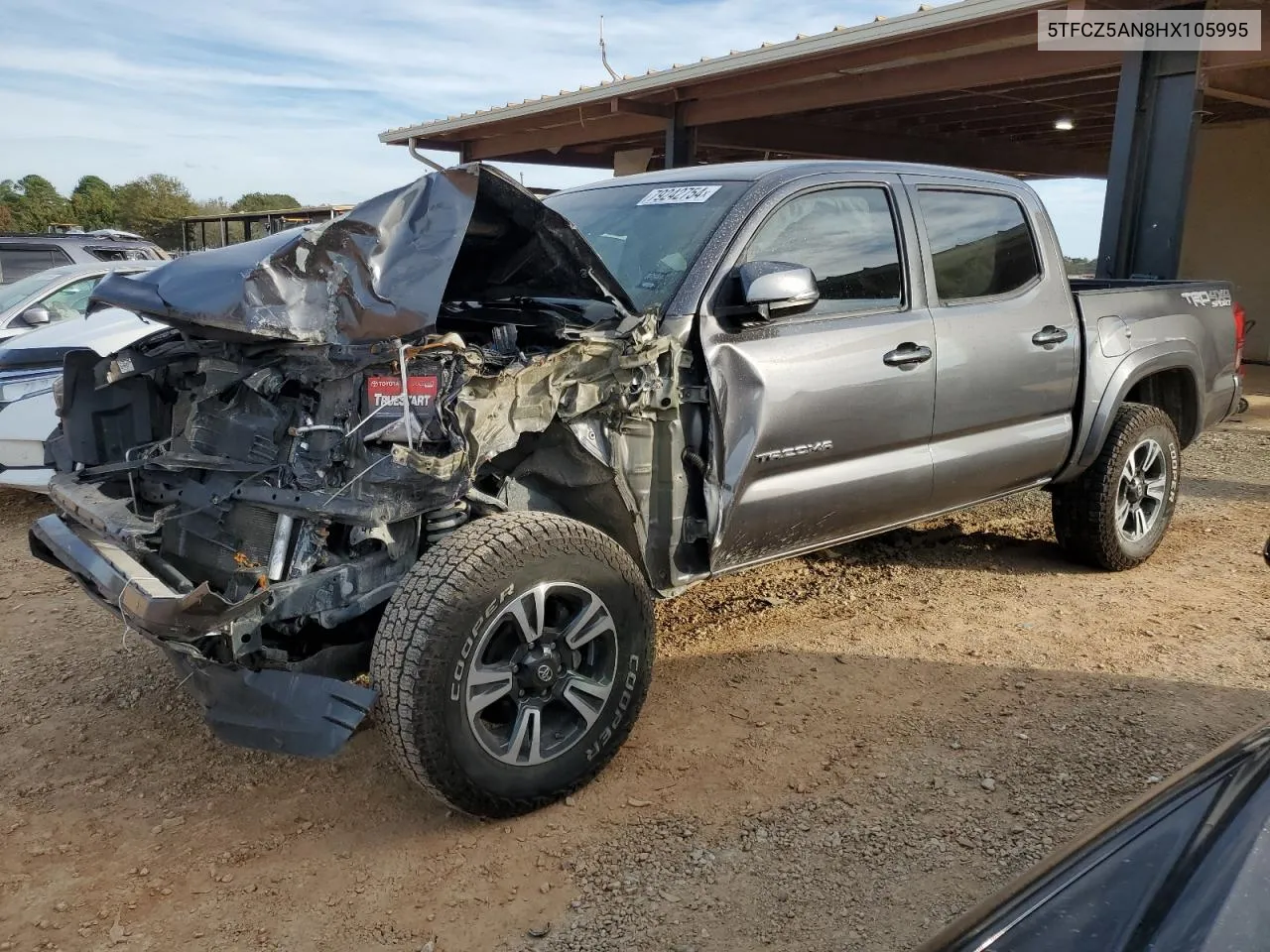 2017 Toyota Tacoma Double Cab VIN: 5TFCZ5AN8HX105995 Lot: 79242754