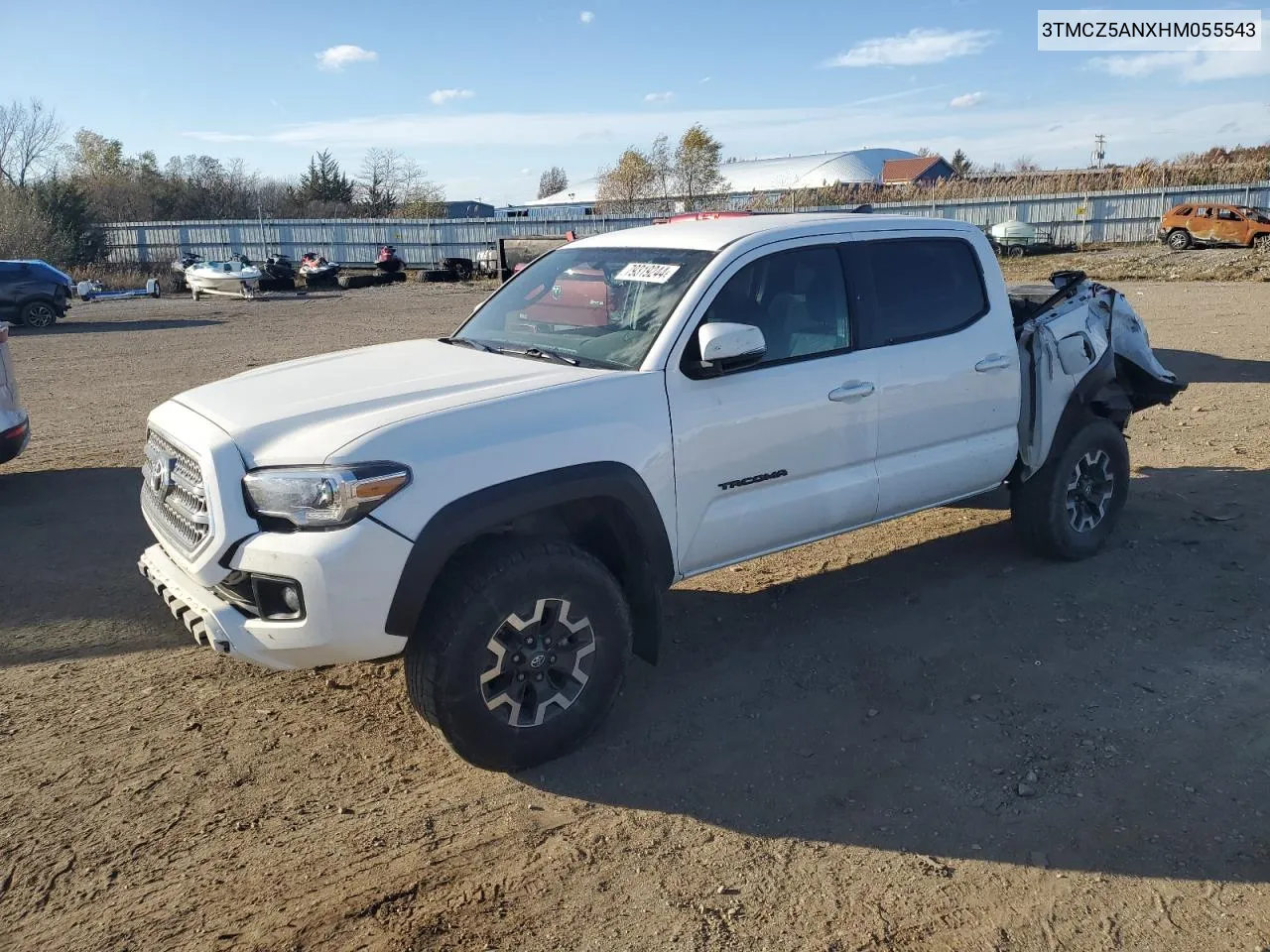 2017 Toyota Tacoma Double Cab VIN: 3TMCZ5ANXHM055543 Lot: 79319244