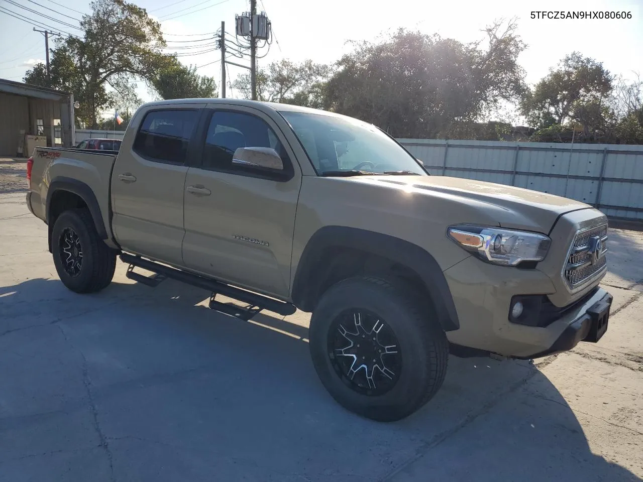 2017 Toyota Tacoma Double Cab VIN: 5TFCZ5AN9HX080606 Lot: 80075654