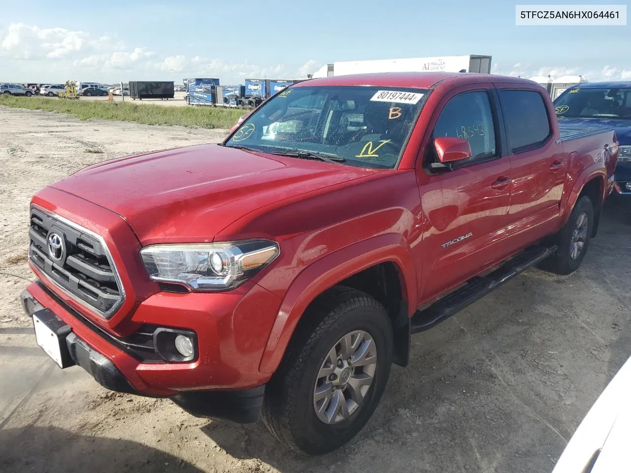 2017 Toyota Tacoma Double Cab VIN: 5TFCZ5AN6HX064461 Lot: 80197444