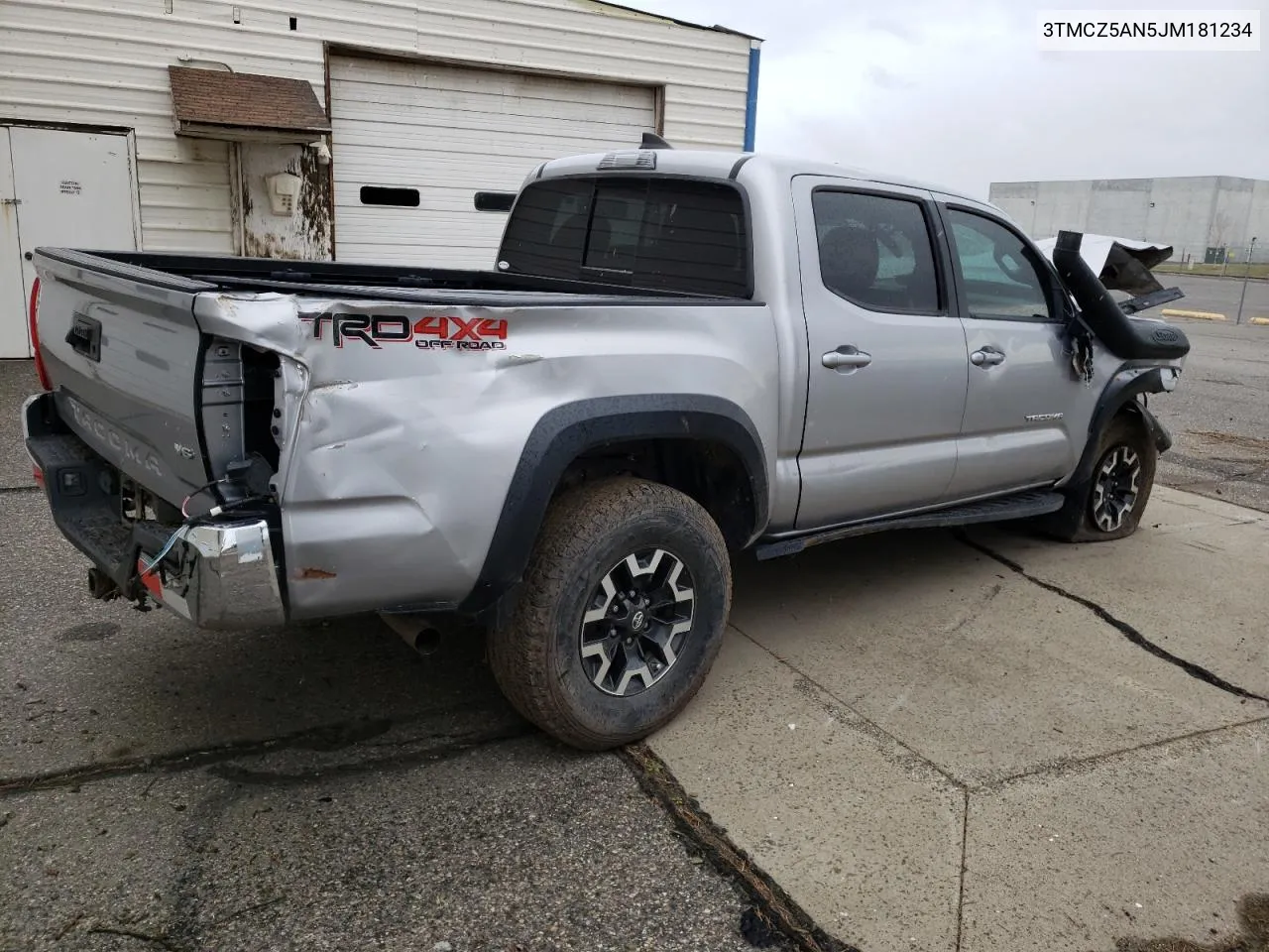 2018 Toyota Tacoma Double Cab VIN: 3TMCZ5AN5JM181234 Lot: 45249443