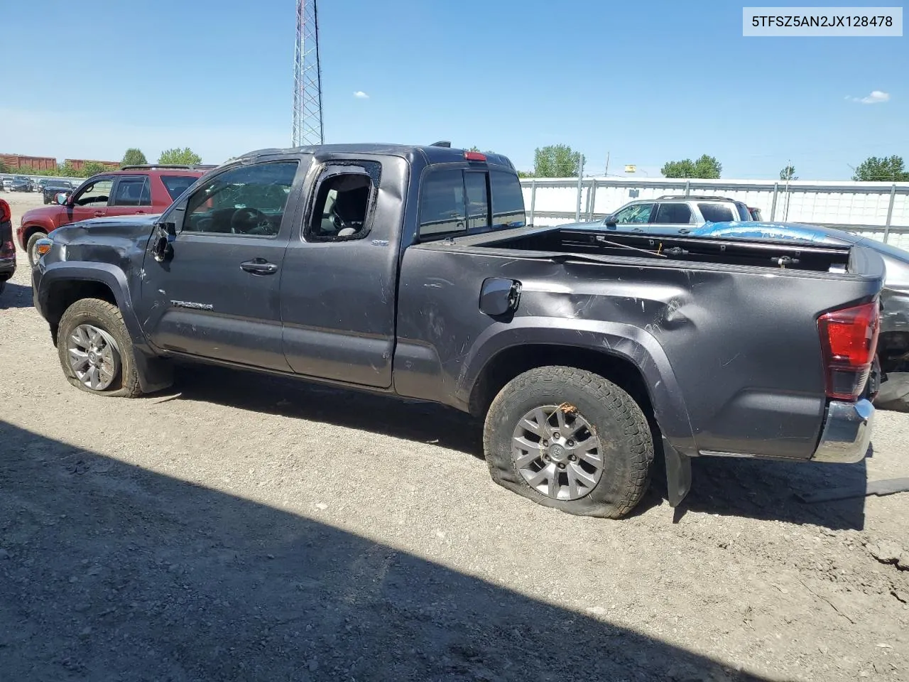 2018 Toyota Tacoma Access Cab VIN: 5TFSZ5AN2JX128478 Lot: 58728194