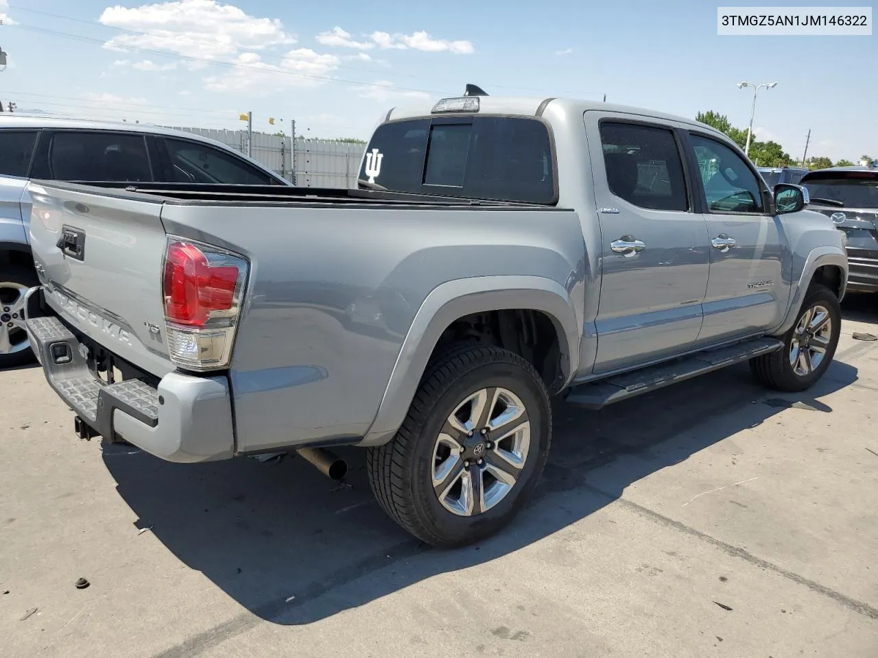 2018 Toyota Tacoma Double Cab VIN: 3TMGZ5AN1JM146322 Lot: 62623574