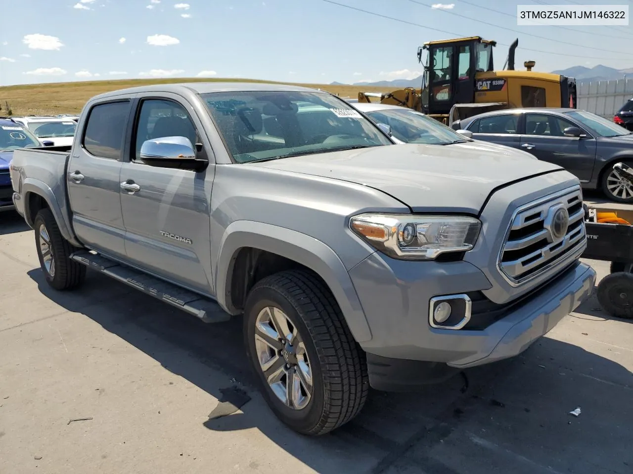 2018 Toyota Tacoma Double Cab VIN: 3TMGZ5AN1JM146322 Lot: 62623574