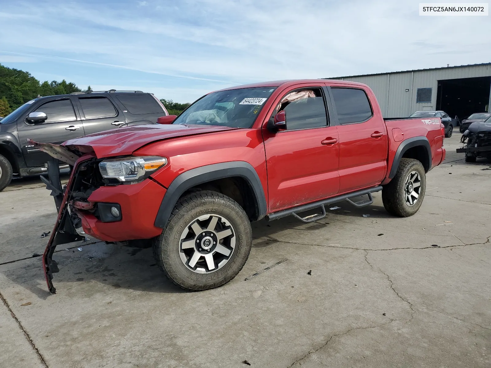 2018 Toyota Tacoma Double Cab VIN: 5TFCZ5AN6JX140072 Lot: 64423724