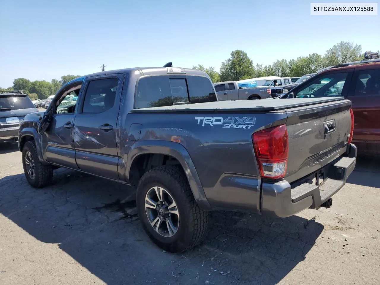 2018 Toyota Tacoma Double Cab VIN: 5TFCZ5ANXJX125588 Lot: 65407244