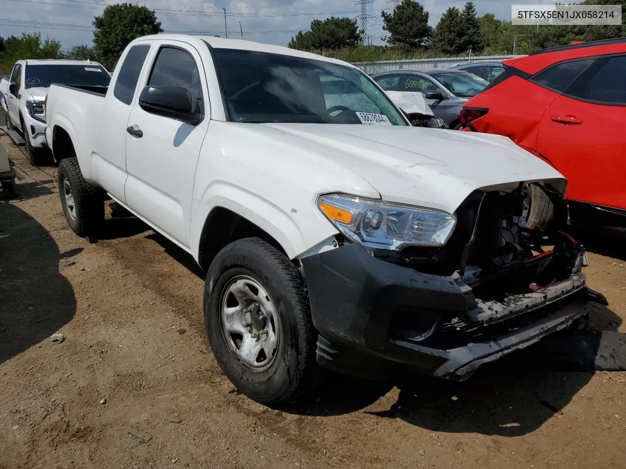 5TFSX5EN1JX058214 2018 Toyota Tacoma Access Cab