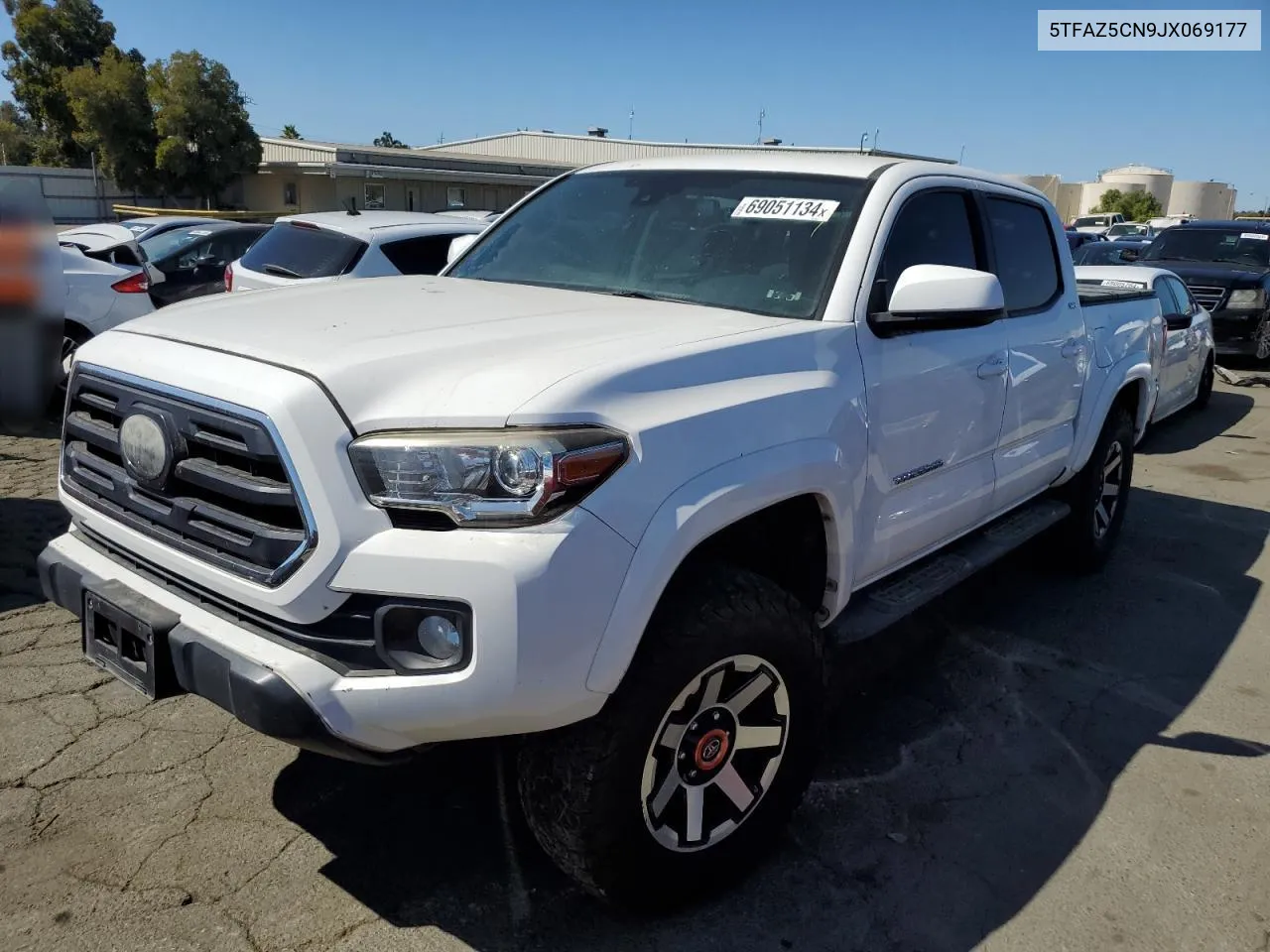 2018 Toyota Tacoma Double Cab VIN: 5TFAZ5CN9JX069177 Lot: 69051134