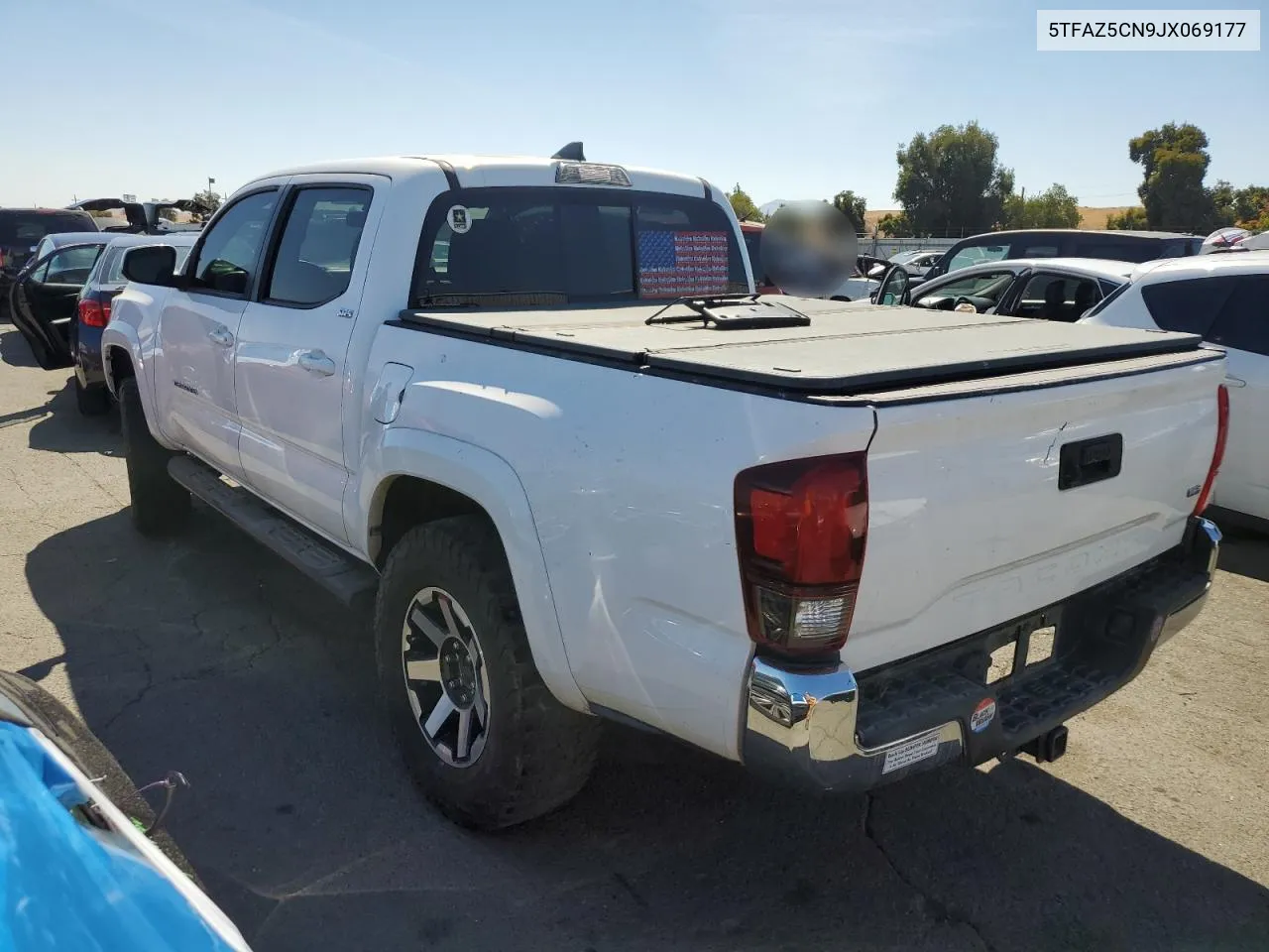 2018 Toyota Tacoma Double Cab VIN: 5TFAZ5CN9JX069177 Lot: 69051134