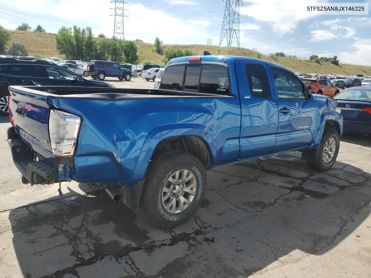 2018 Toyota Tacoma Access Cab VIN: 5TFSZ5AN8JX146225 Lot: 69533094