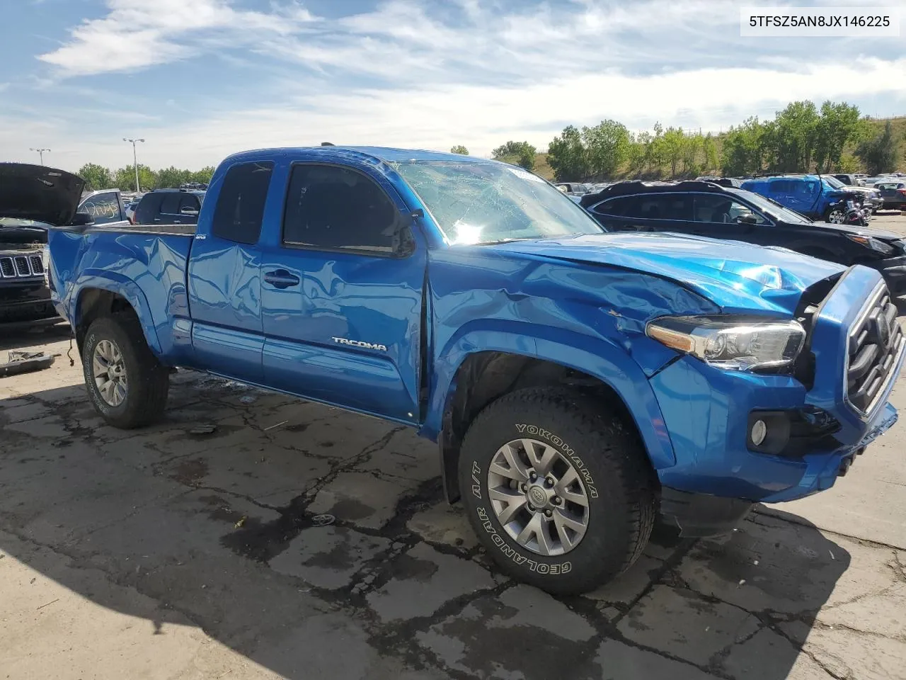 2018 Toyota Tacoma Access Cab VIN: 5TFSZ5AN8JX146225 Lot: 69533094