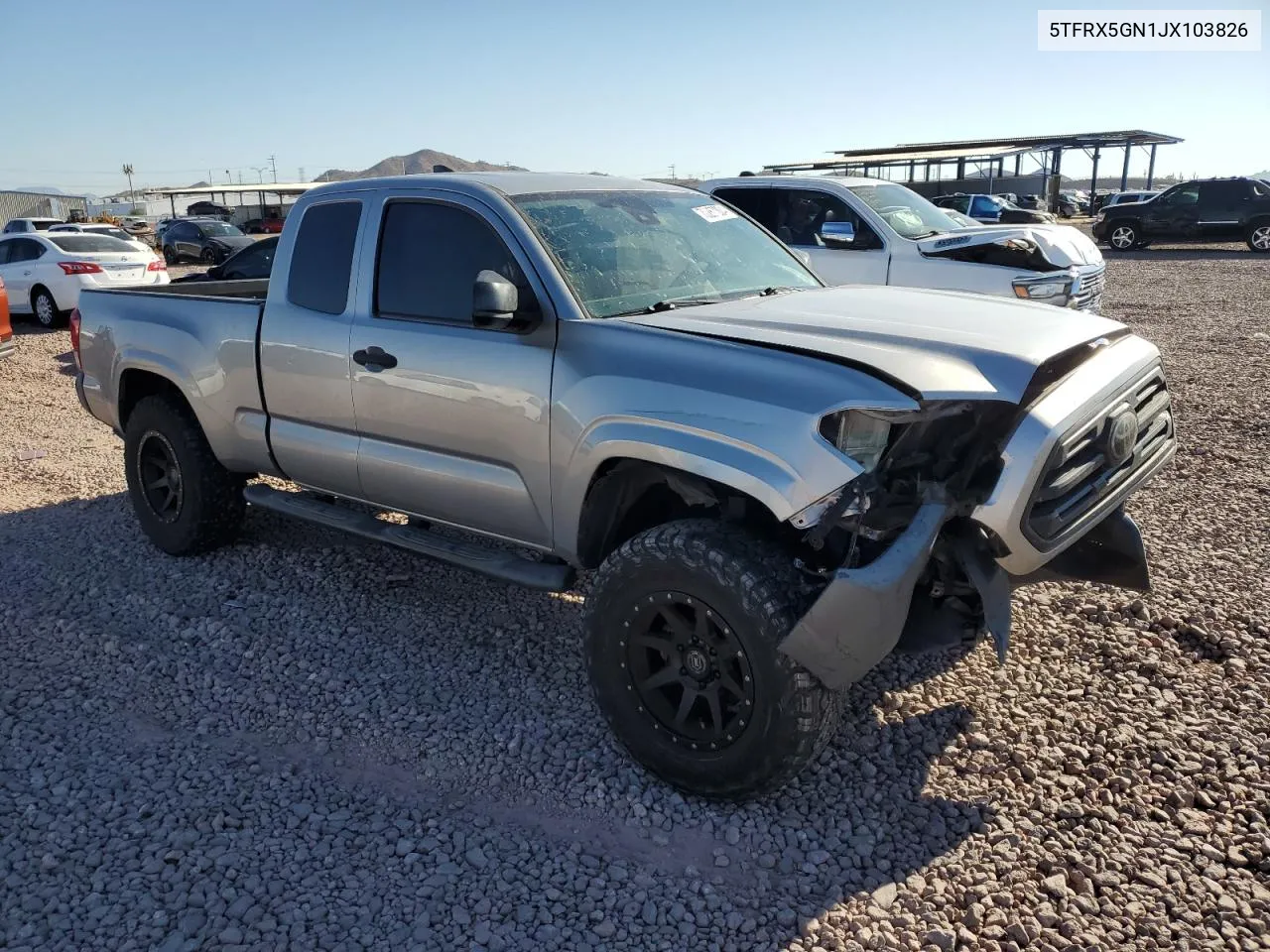 5TFRX5GN1JX103826 2018 Toyota Tacoma Access Cab