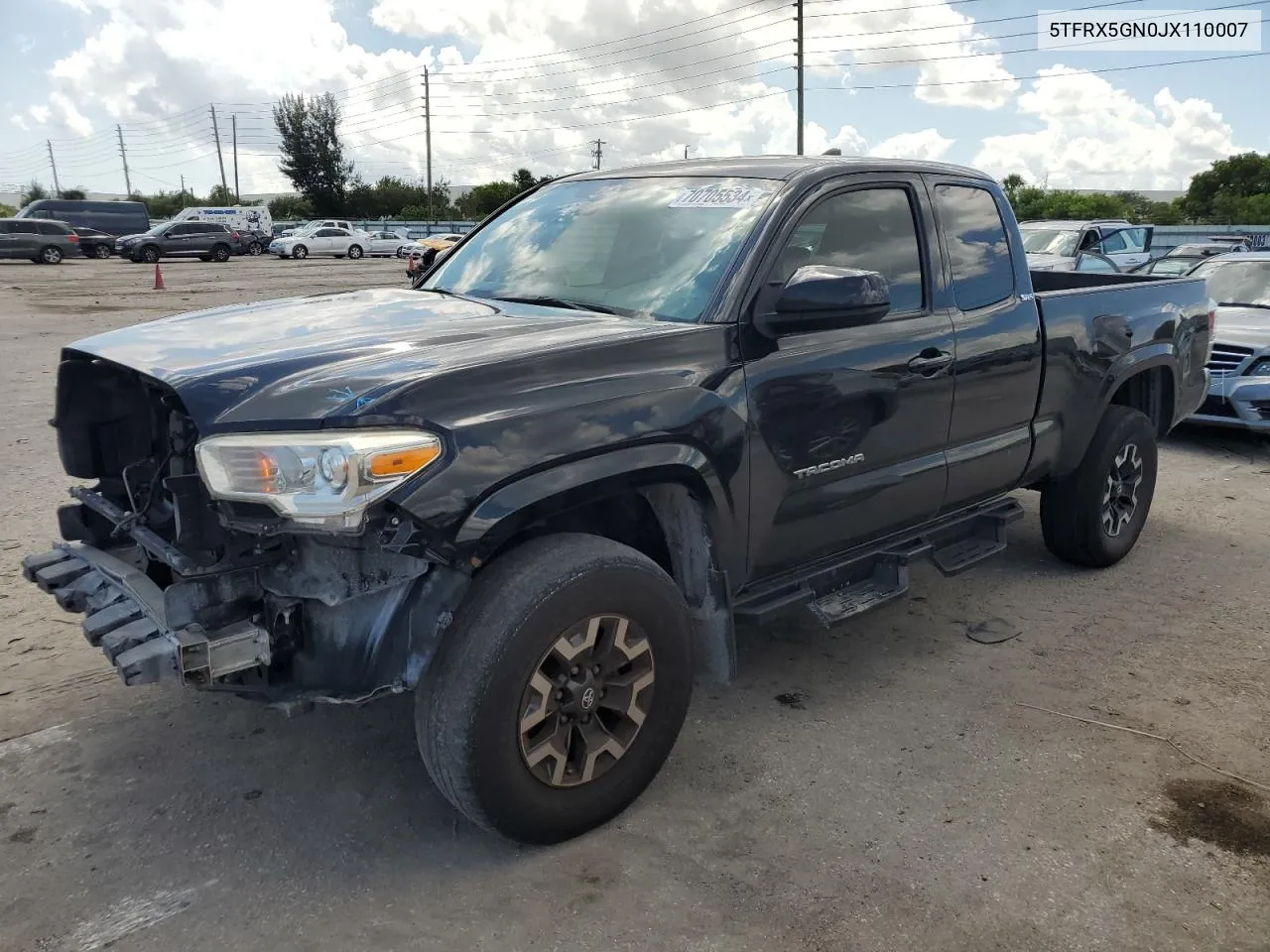 2018 Toyota Tacoma Access Cab VIN: 5TFRX5GN0JX110007 Lot: 70705534