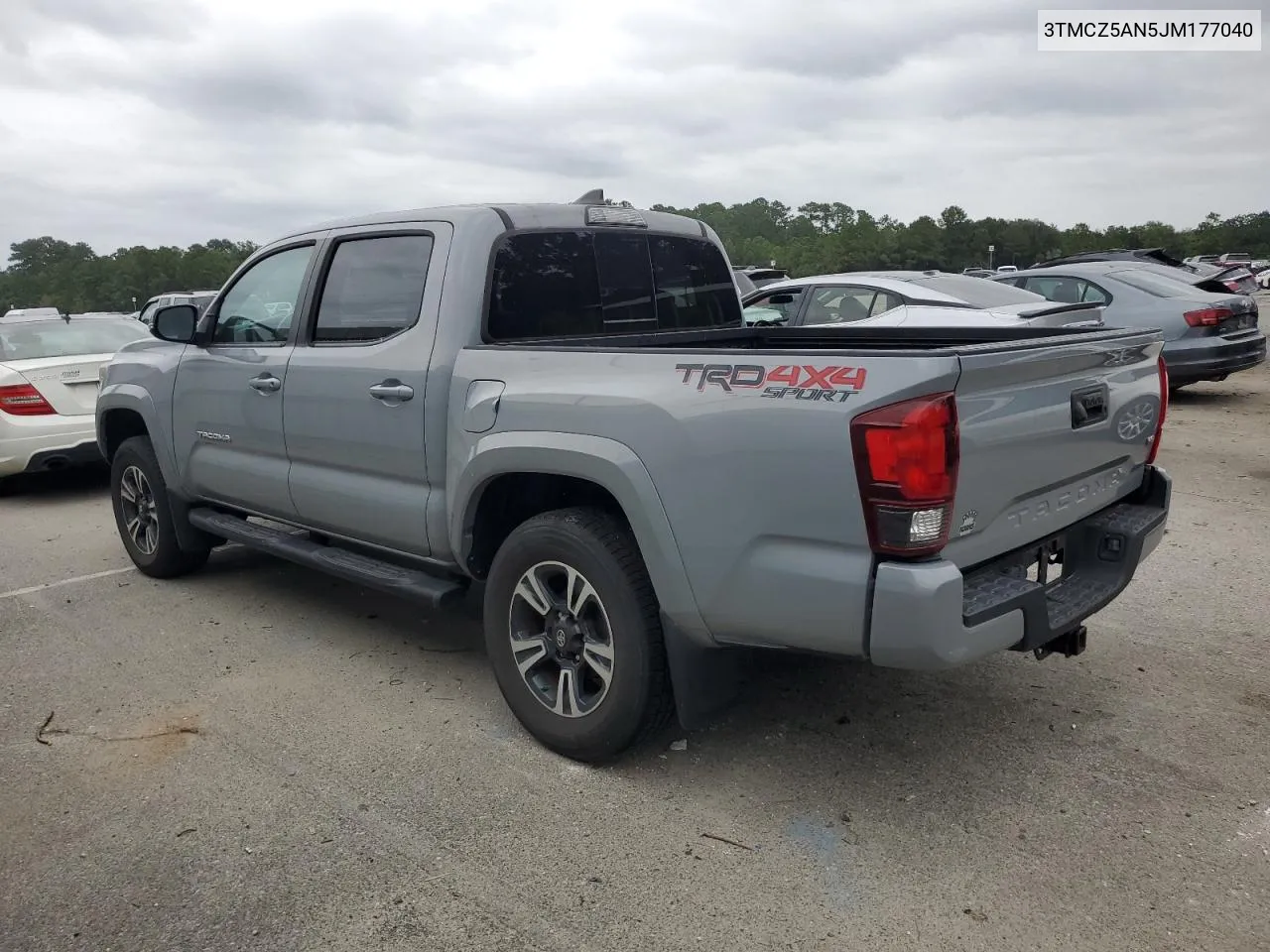 3TMCZ5AN5JM177040 2018 Toyota Tacoma Double Cab