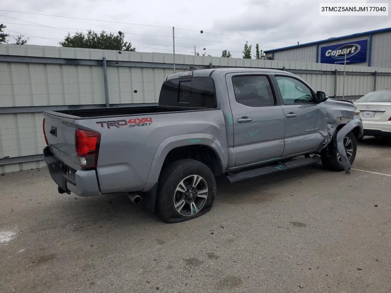 2018 Toyota Tacoma Double Cab VIN: 3TMCZ5AN5JM177040 Lot: 70958984