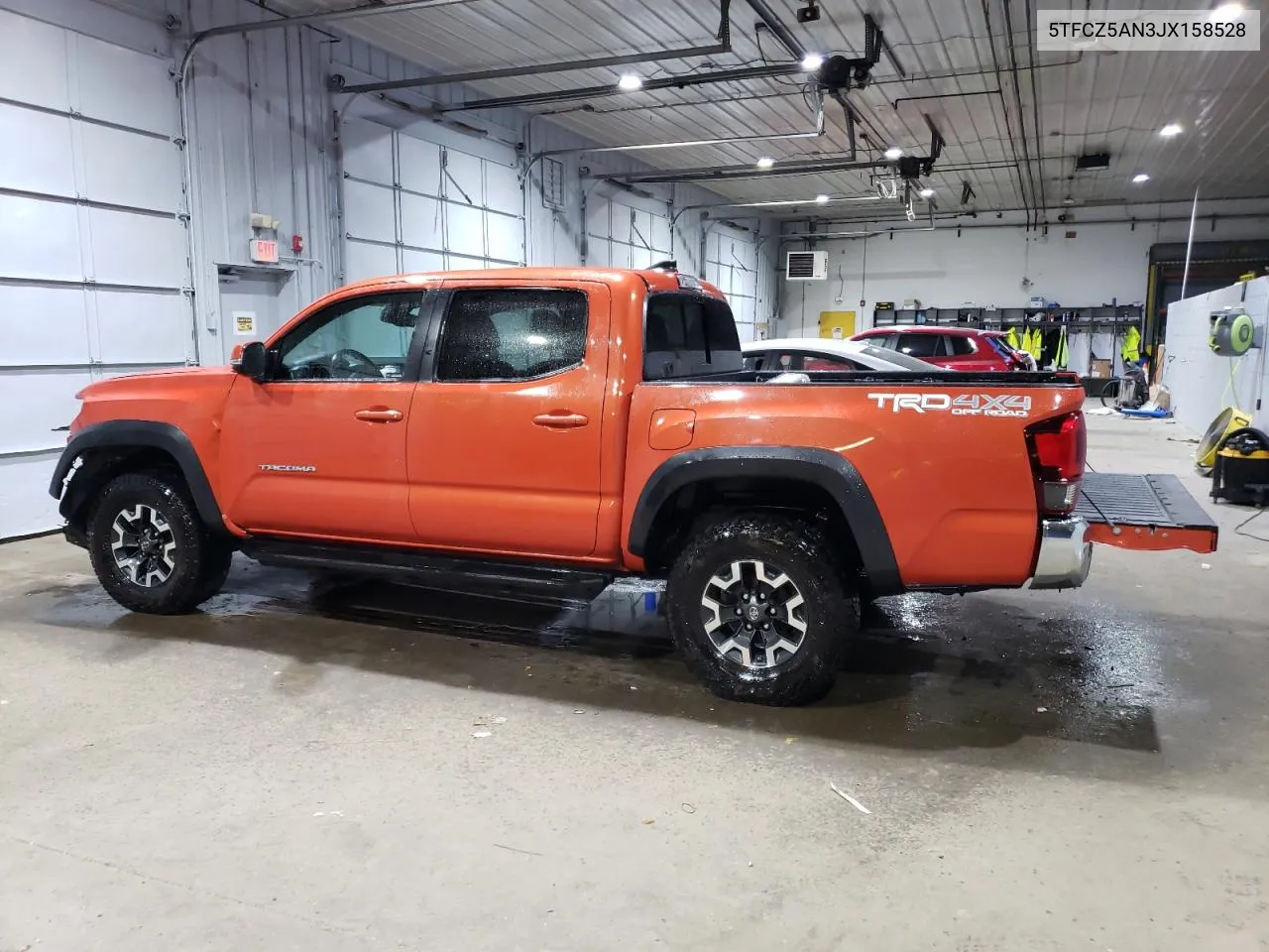 2018 Toyota Tacoma Double Cab VIN: 5TFCZ5AN3JX158528 Lot: 71642124