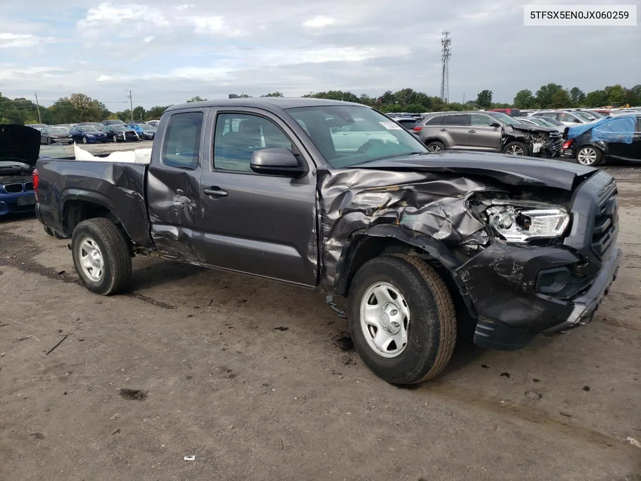 2018 Toyota Tacoma Access Cab VIN: 5TFSX5EN0JX060259 Lot: 71722164