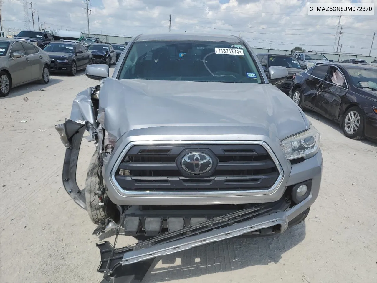 2018 Toyota Tacoma Double Cab VIN: 3TMAZ5CN8JM072870 Lot: 71871274