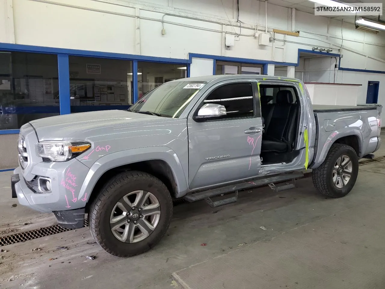 2018 Toyota Tacoma Double Cab VIN: 3TMGZ5AN2JM158592 Lot: 72602794