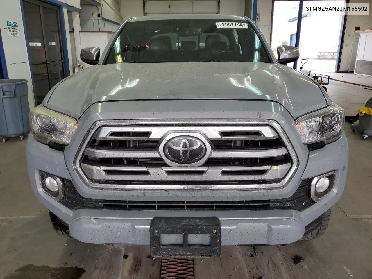 3TMGZ5AN2JM158592 2018 Toyota Tacoma Double Cab