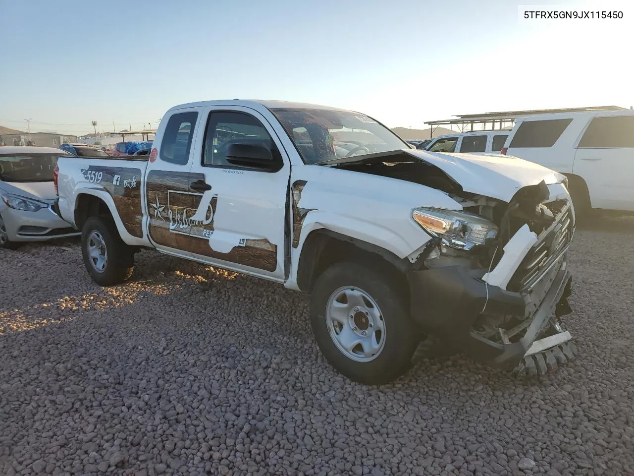 5TFRX5GN9JX115450 2018 Toyota Tacoma Access Cab