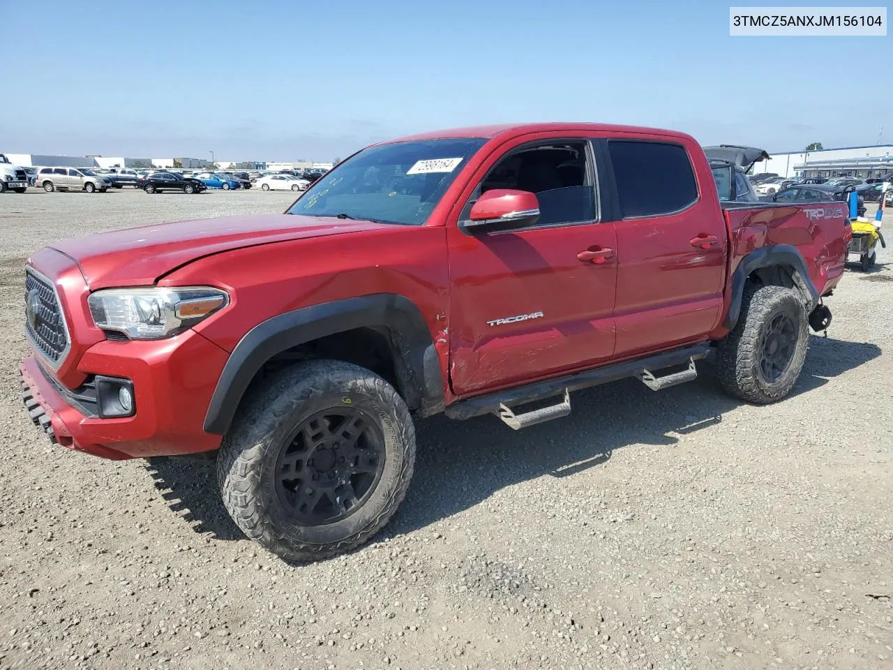 2018 Toyota Tacoma Double Cab VIN: 3TMCZ5ANXJM156104 Lot: 72998164