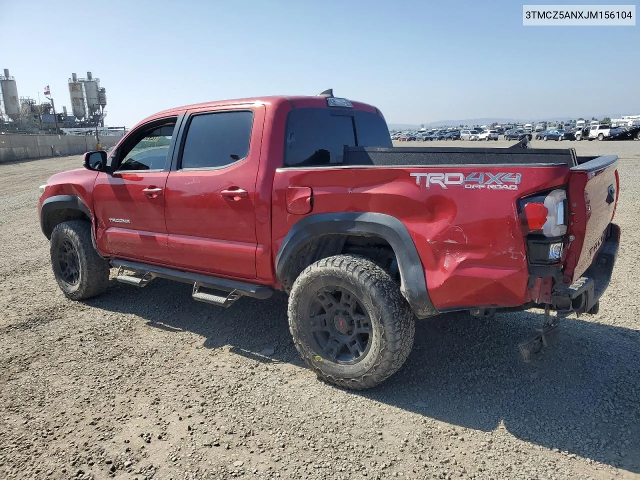 2018 Toyota Tacoma Double Cab VIN: 3TMCZ5ANXJM156104 Lot: 72998164