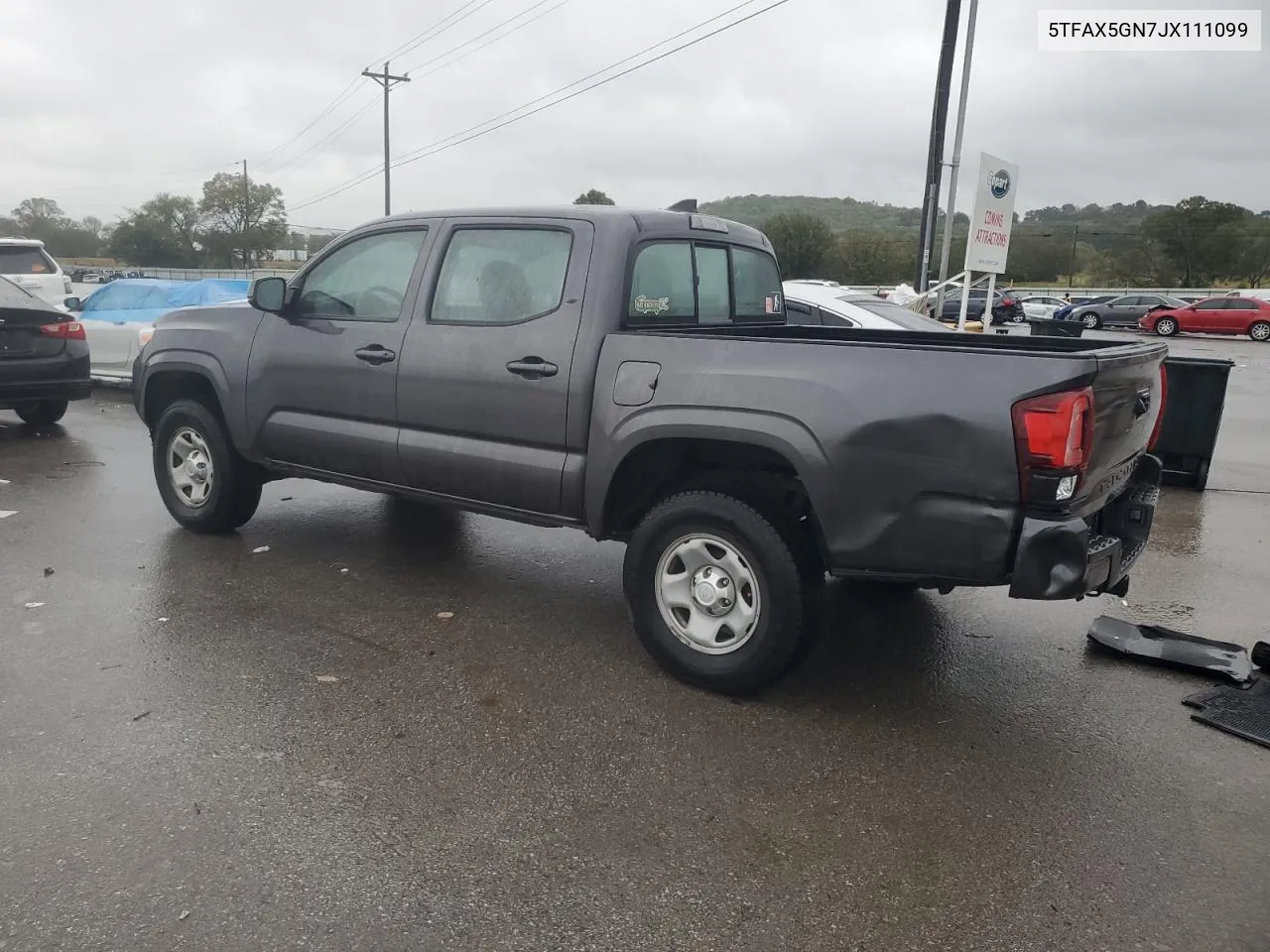 2018 Toyota Tacoma Double Cab VIN: 5TFAX5GN7JX111099 Lot: 73368114