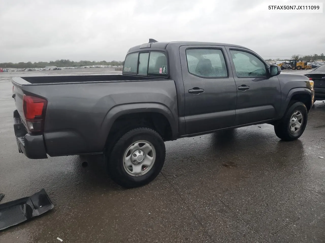 2018 Toyota Tacoma Double Cab VIN: 5TFAX5GN7JX111099 Lot: 73368114