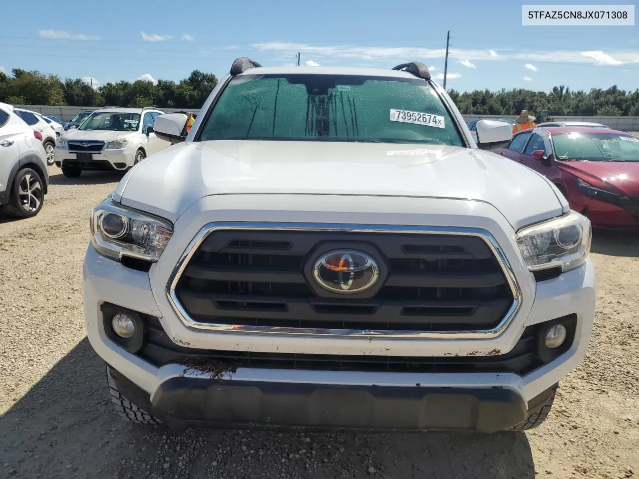 2018 Toyota Tacoma Double Cab VIN: 5TFAZ5CN8JX071308 Lot: 73952674