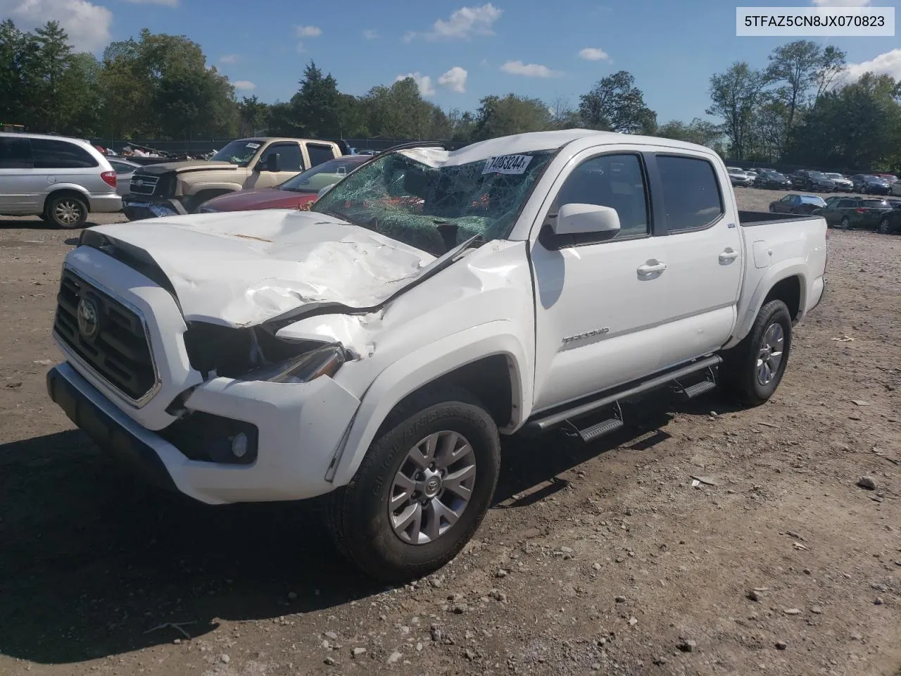 2018 Toyota Tacoma Double Cab VIN: 5TFAZ5CN8JX070823 Lot: 74083244